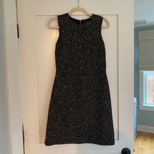 Theory black tweed dress
